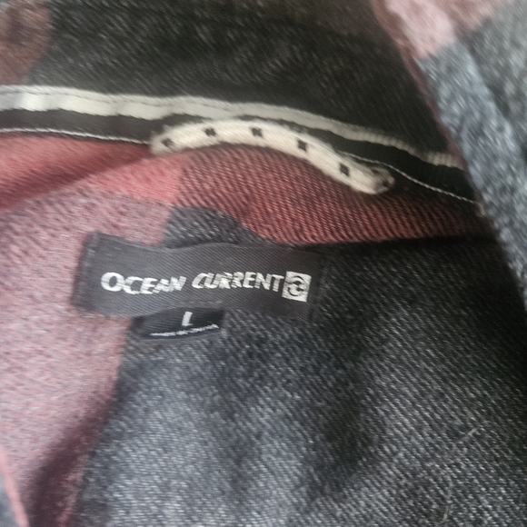 Ocean Current Black and Red Checkered Shirt - Picture 2 of 2